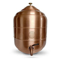 5 Gallon Countertop Pure Copper Water Dispenser Pot SS Faucet American Ayurveda