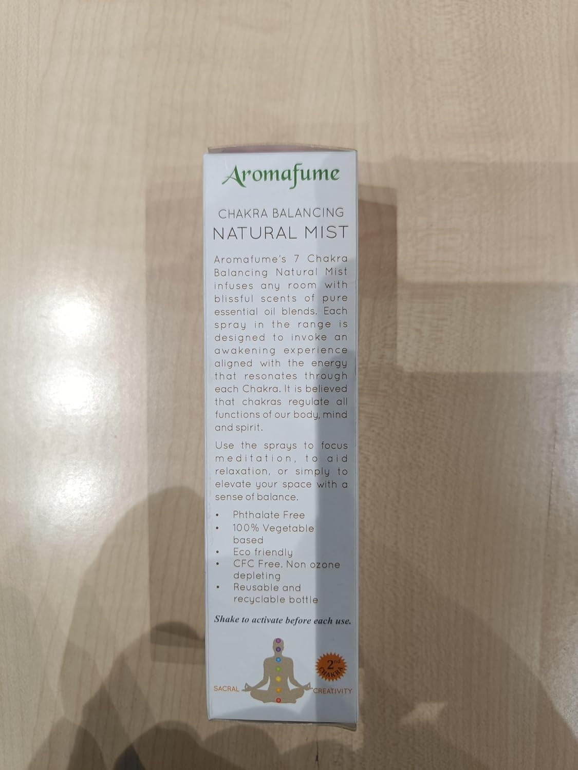 Sacral Chakra Natural Mist by  | 100Ml/3.3 Fl Oz | Swadisthana | Aromatherapy Spray for Chakra Balance | Orange & Patchouli Extracts | Essential Oil Spray for Meditation, Yoga, Reiki