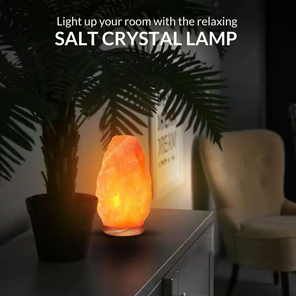8.32 In. Ionic Natural Crystal Salt Lamp, 5-7 Lbs.