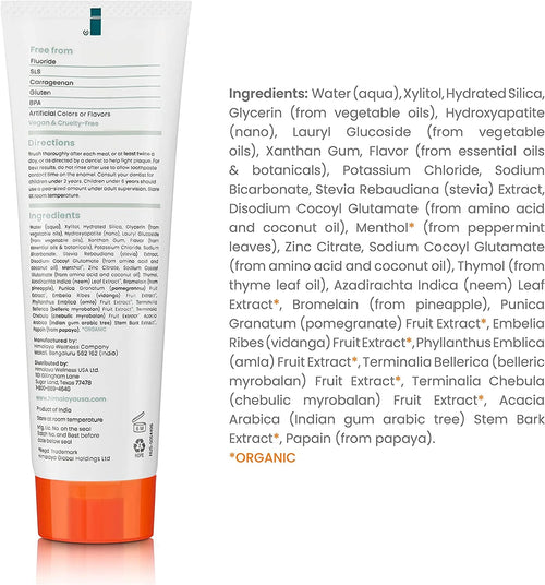 Botanique Whitening + Hydroxyapatite Toothpaste, Mint Flavor, Nano Hydroxyapatite, 4 Oz