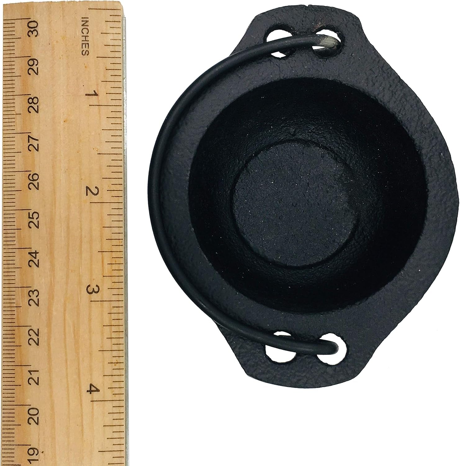 Cast Iron Cauldron with Handles. Perfect for Incense, Rituals, Home Decor, and More - 2.5 Inches Wide