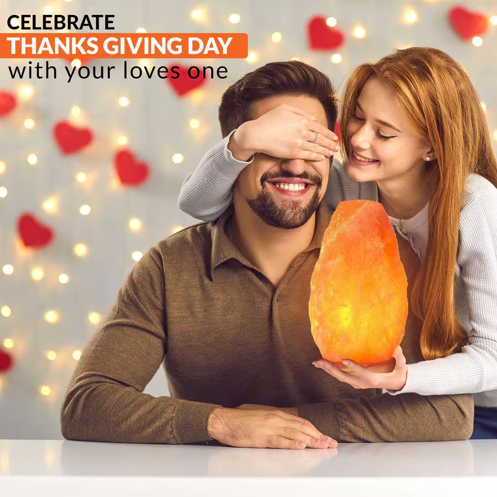 8.32 In. Ionic Natural Crystal Salt Lamp, 5-7 Lbs.